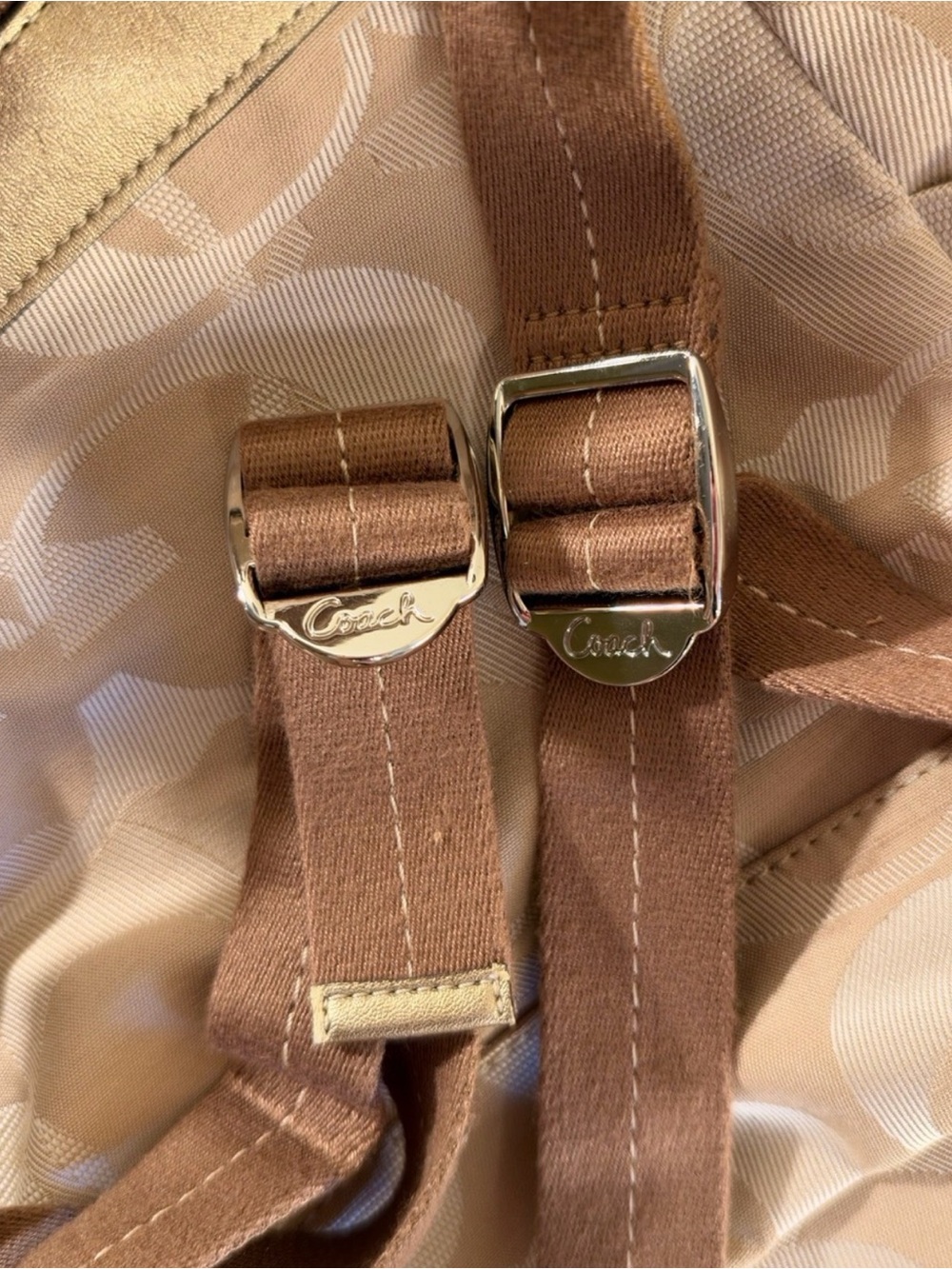 Coach Signature Canvas Drawstring Mini Backpack - Picture 7 of 9